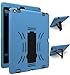 Apple iPad Pro Case, Bastex Hybrid High Impact Resistant Rugged Silicone rubber Outer Blue Silicone Cover Plastic Black Kickstand Case for iPad Pro 2015 12.9 inch screen