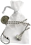 Peace Symbol Pewter Cube Necklace