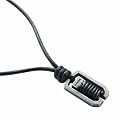 Fossil Herren-Kette Natural Surfer Edelstahl Leder Schwarz 45-50 Cm JF85753040