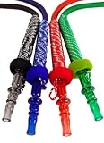 75" TXH Washable Hookah Hose Black w/ Detachable Tip