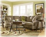Improv Mocha Sectional By Ashley Furniture With Silver Shipping