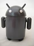 Android Robot Style USB Rechargeable FM/MP3 Player w/ Stereo Speaker, Micro SD & TF Card input, 3.5mm headphone; Color : MAGNETIC GREY