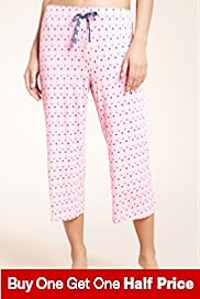Spotted Cropped Pyjama Bottoms