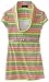 Amy Byer Girls 2-6X Neon Stripe Short Sleeve Belted Cowl Neck Top