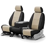 COVERKING CSCQ15RN7007 CUSTOM SEAT COVER (1 ROW) PREMIUM LEATHERETTE CASHMERE BLACK... by Coverking