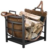 Mission Log Bin with Leather Carrying Tote