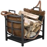 Mission Log Bin with Leather Carrying Tote