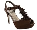 Fringed Suede T-Strap Heel
