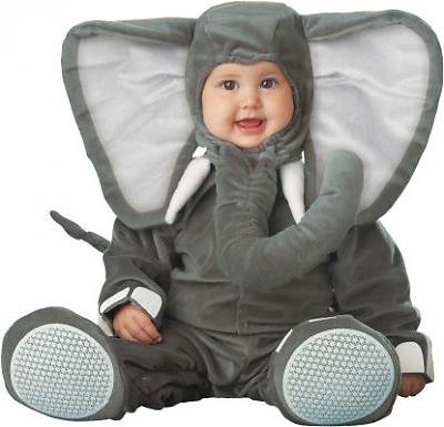 Lil Characters Infant Elephant Costume, Dark 