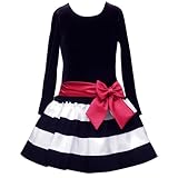 Rare Editions TWEEN GIRLS 7-16 BLACK WHITE COLOR BLOCK VELVET SHANTUNG DROP WAIST Special Occasion Flower Girl Holiday Pageant Party Dress