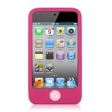Magenta Minisuit Touch Case - Silicone skin design cases for Apple iPod Touch 4g 4th Generation bonus screen protector + Minisuit LCD Cleaner