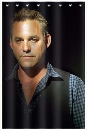 Button-Holes Bathroom Curtains Home Bath Moldresistant Polyester Fashions 48x72 inch / 120x180 cm