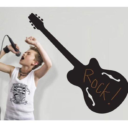 Rockstar Guitar Chalkboard Wall Stickers Rockstar Guitar Chalkboard Wall Stickers