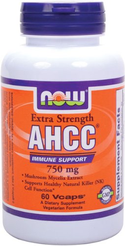 NOW Foods AHCC 750mg Xtra Strength, 60 Vcaps