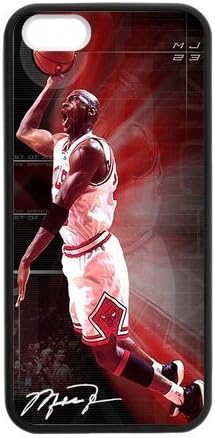 Michael Jordan Custom Durable Case Cover for iPhone 5,5S TPU (Laser Technology)