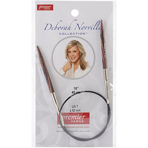 Premier Yarns Deborah Norville Fixed Circular Needles, 16-Inch, 7/4.5mm