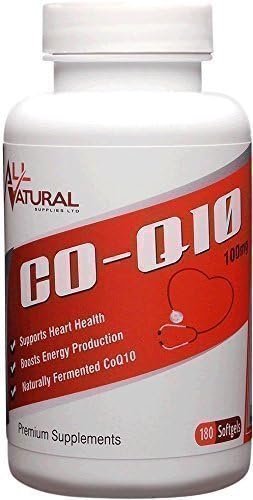 Co Q10 - 100mg x 180 Co-Enzyme Q10 Softgels ON SALE LIMITED TIME ONLY 16.99 by All Natural Supplies