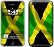Jamaican Flag Design Decorative Skin Decal Sticker for Apple 3G iPhone/ Apple iPhone 3GS 3G S