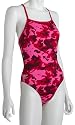 Speedo Women's Race Endurance+ Polyester Camo Overall Print Axcel Back One Piece Swimsuit
