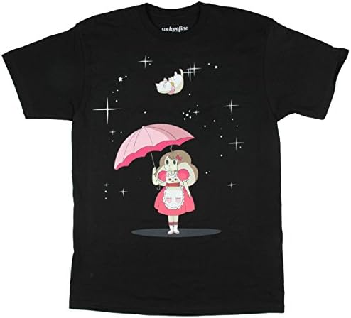 Cartoon Hangover Bee And Puppycat Raining Puppycat's Men's T-Shirt (Small)