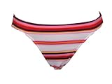 Island Soul Pink & White Stripe Lowrise Bikini Bottom