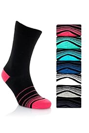 7 Pairs of Cotton Rich Freshfeet Stripe Assorted Socks
