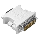 mumbi DVI Adapter (DVI-I zu VGA) DVI 24+5 zu VGA Adapter - Digital auf Analog Adapter für Grafikkarten, Beamer, und Monitore TFT (Crt)