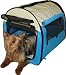 Blue - Designer Portable Pet Home / Carrier Provides Shelter Anywhere Pet Goes - Medium