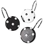 Dots Shower Curtain Hooks - Black/ White