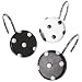 Dots Shower Curtain Hooks - Black/White