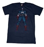  : TS293 Captain America Buff T-Shirt Marvel Comics