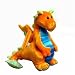 Fire Kiss Orange Baby Dragon Plush Stuffed Animal