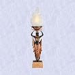 cleopatra servant maiden lamp statue egyptian sculpture