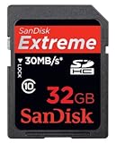 SanDisk 32GB Extreme SDHC Class 10 Card Secure Digital Memory 30MB/s SDSDX- ....