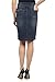 Rekucci Women’s Ease into Comfort Pull-On Stretch Denim Skirt – Soft Jean Fabric, Flattering Slim Fit, All-Day Comfort
