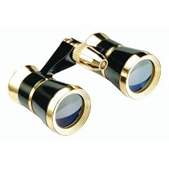 Helios Opernglas Theaterglas 3x25 Black Gold Scala in schwarz mit LED Licht