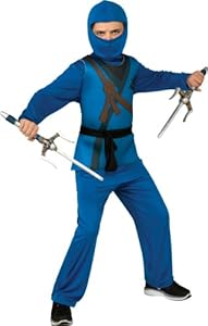Ninja Costume, Blue, Small
