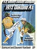 Vida Blue Autographed / Signed 1972 Oakland Athletics Scorecard Yearbook
