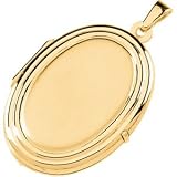 14K Yellow Gold Oval Family Victorian Locket