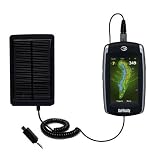 Solar Powered Rechargeable External Battery Pocket Charger for the Golf Buddy World Platinum - uses Gomadic TipExchange Technology