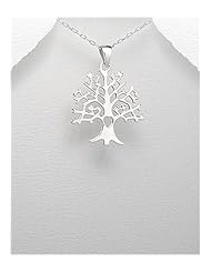 Tree Pendant Necklace In 92.5 Sterling Silver