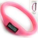 Jewelco London Rocks&brvbar;Watch Silicon Sports Swimproof Watch - Small/Childs 14.5cm, Baby Pink
