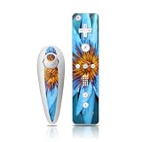 Sweet Blue Design Nintendo Wii Nunchuk + Remote Controller Protector Skin Decal Sticker