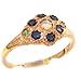 Luxury 9K Rose Gold Womens Fiery Opal &