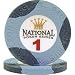 Set of 10 National Poker Series PaulsonR Chip $1 Blue