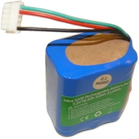 High Capacity 7.2V 3000mAh Ni-MH iRobot Mint 5200 Vacuum Cleaner Replacement Battery For iRobot Mint 5200B