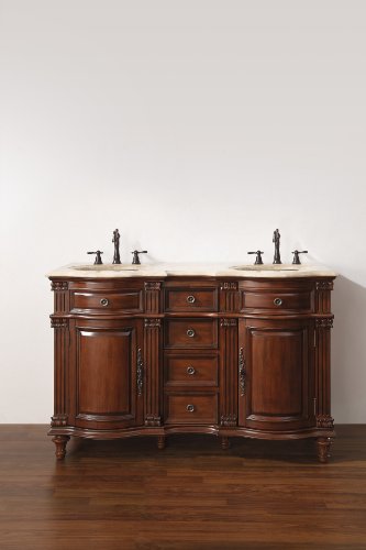 55 Double Sink Bathroom Top (KL595)