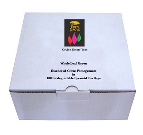 Eden Grove Green Tea Citrus & Pomegranate, 100-count Pyramid Tea Bags, 10.6-Ounce... by Citrus Green Teas