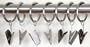 Curtain Rings With Clips (set Of 7) Nickel Curtain Rod Rings