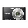 Sony DSCW320B Cyber-shot Digital Camera  - Black (14.1 MP, 4x Optical Zoom) 2.7 inch LCD